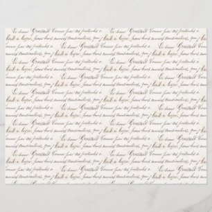 ヴィンテージフランスのジャルダン手書きスクリプトノート