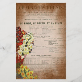 ヴィンテージフランスのジャーナルスクラップブック作りページ 便箋