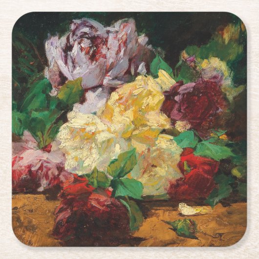 ヴィンテージフランスのジョルジュジャンニンバラ スクエアペーパーコースター (正面)