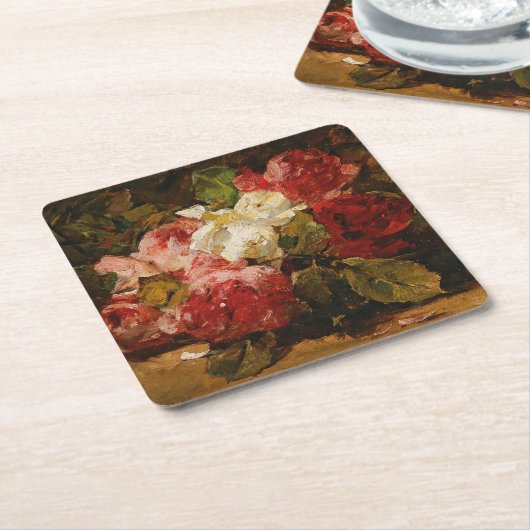 ヴィンテージフランスのジョルジュジャンニンバラIII スクエアペーパーコースター (アングル)