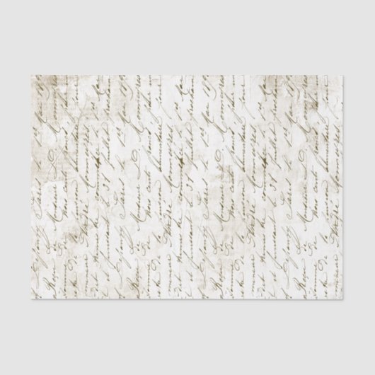 ヴィンテージフランスのスクリプグランジト筆記体T 薄葉紙 (正面)