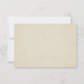 ヴィンテージフランスのスタイルリースおよびモノグラムRSVP 出欠カード (裏面)