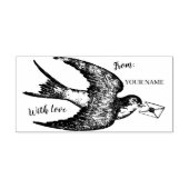 ヴィンテージフランスのスタンプ付き ラバースタンプ (インプリント)