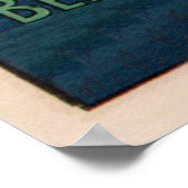 ヴィンテージフランスのスポンジ広告マーメイド ポスター (角)