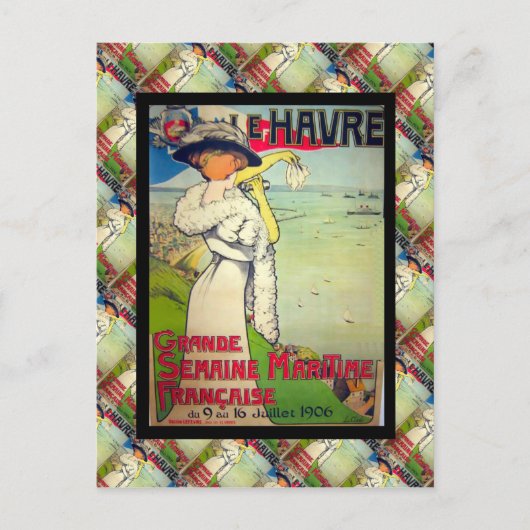 ヴィンテージフランスのス広告、ルアーブル ポストカード (正面)