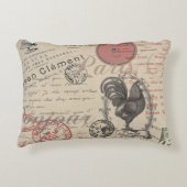 ヴィンテージフランスのス書パリスルースタータイポグラフィ アクセントクッション (正面)