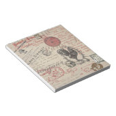 ヴィンテージフランスのス書パリスルースタータイポグラフィ ノートパッド (アングル)