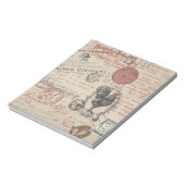 ヴィンテージフランスのス書パリスルースタータイポグラフィ ノートパッド (回転)