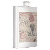 ヴィンテージフランスのス書パリスルースタータイポグラフィ フラスク (右)