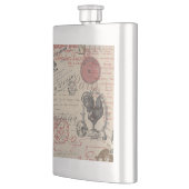 ヴィンテージフランスのス書パリスルースタータイポグラフィ フラスク (左)