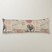 ヴィンテージフランスのス書パリスルースタータイポグラフィ ボディピロー (裏面)