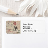 ヴィンテージフランスのス書パリスルースタータイポグラフィ ラベル (インサイチュ)