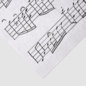 ヴィンテージフランスのソングシート音楽の分離 薄葉紙 (詳細)