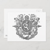 ヴィンテージフランスのタイポグラフィケルブデザイン ポストカード (正面/裏面)