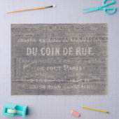 ヴィンテージフランスのタイポグラフィコラージュ広告 薄葉紙 (クラフト)