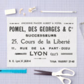 ヴィンテージフランスのタイポグラフィリオンビジネス 薄葉紙 (クラフト)