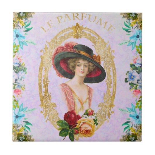 ヴィンテージフランスのタイル タイル (正面)