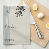 ヴィンテージフランスのタオル キッチンタオル (四つ折り)