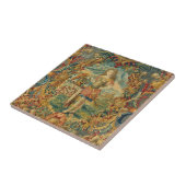 ヴィンテージフランスのタペストリーパターンジュエルトーン タイル (側面)