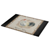 ヴィンテージフランスのダマスクルースターキッチンホームデコール カッティングボード (角)