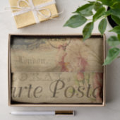 ヴィンテージフランスのチキンデカップハガキ 薄葉紙 (ギフト)