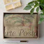 ヴィンテージフランスのチキンデカップハガキ 薄葉紙 (ギフト)