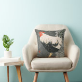 ヴィンテージフランスのチキン枕は黒クリームを灰色にする クッション (椅子)