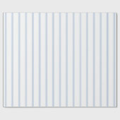 ヴィンテージフランスのチクストライプクパタン青ギフト ラッピングペーパー (フラット)