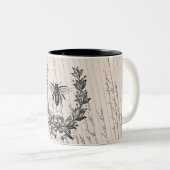 ヴィンテージフランスのチックハニービー ツートーンマグカップ (正面右)