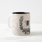 ヴィンテージフランスのチックハニービー ツートーンマグカップ (正面左)