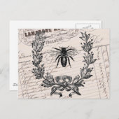 ヴィンテージフランスのチックハニービー ポストカード (正面/裏面)