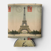 ヴィンテージフランスのチックパリエッフェルタワー 缶クーラー (正面)