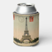 ヴィンテージフランスのチックパリエッフェルタワー 缶クーラー (缶裏面)