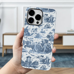 ヴィンテージフランスのチャリオットオブドーントイレデジュウブルー Case-Mate iPhone 14 PRO MAXケース