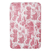 ヴィンテージフランスのチャリオットオブドーントイレデジュエレッド バスマット (正面縦)