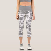 ヴィンテージフランスのチャリオットオブドーントイレドゥジュエグレイ カプリレギンス (正面)