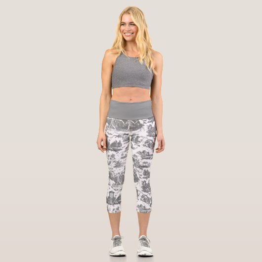 ヴィンテージフランスのチャリオットオブドーントイレドゥジュエグレイ カプリレギンス (正面)