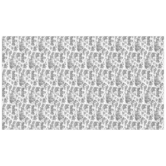 ヴィンテージフランスのチャリオットオブドーントイレドゥジュエグレイ テーブルクロス (正面(横))