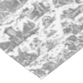 ヴィンテージフランスのチャリオットオブドーントイレドゥジュエグレイ テーブルクロス (アングル)