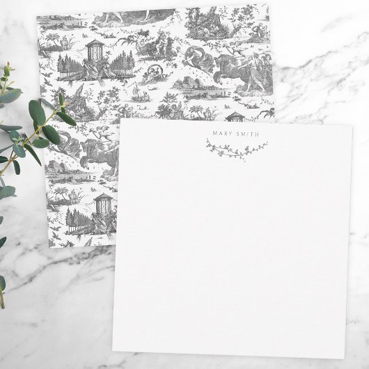 ヴィンテージフランスのチャリオットオブドーントイレドゥジュエグレイ ノートカード