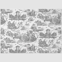 ヴィンテージフランスのチャリオットオブドーントイレドゥジュエグレイ 薄葉紙