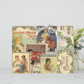 ヴィンテージフランスのチョコレート広告コラージスクラップブック (スタンド正面)