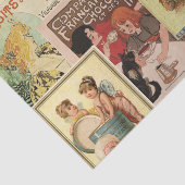 ヴィンテージフランスのチョコレート広告コラージスクラップブック 薄葉紙 (詳細)