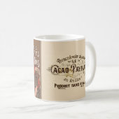 ヴィンテージフランスのチョコレート広告マグカップ コーヒーマグカップ (正面右)