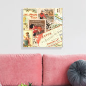 ヴィンテージフランスのチョコレート広告 キャンバスプリント (インサイチュ (リビング))