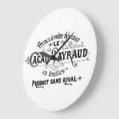 ヴィンテージフランスのチョコレート広告 ラージ壁時計 (傾斜)