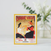 ヴィンテージフランスのチョコ広告レット ポストカード (スタンド正面)