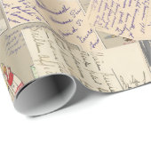 ヴィンテージフランスのチルドレンクリスマス ラッピングペーパー (ロールコーナー)