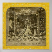 ヴィンテージフランスのディアブレリーシアターデサタン ポスター (正面)