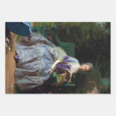 ヴィンテージフランスのデカップラッピング紙 ラッピングペーパーシート (正面2)